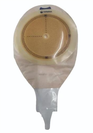Picture of 19021  Coloplast Sensura Post-Op Ostomy Bag 1-Piece Open with Inspection Window 100mm